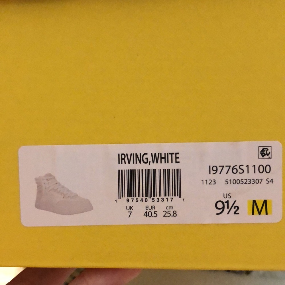 Circus NY Sam Edelman Irving White Lace Up Zipper High Top Sneaker Size 9.5 NWT - Picture 14 of 14
